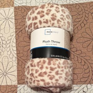 Mainstays Leopard Print Plush Throw